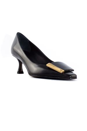 Black brushed calfskin leather Mila pumps ROBERTO FESTA | MILANERO